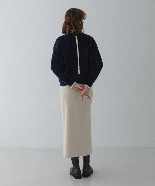 URBAN RESEARCH Sonny Label(アーバンリサーチサニーレーベル)の「モールヤーンハイネックニットプルオーバー(ニット/セーター・レディース・グレー/マスタード/ネイビー・FREE)」の18枚目の写真