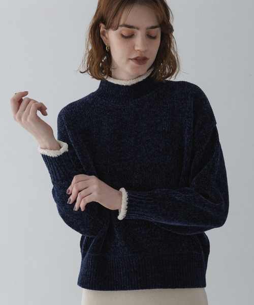 URBAN RESEARCH Sonny Label(アーバンリサーチサニーレーベル)の「モールヤーンハイネックニットプルオーバー(ニット/セーター・レディース・グレー/マスタード/ネイビー・FREE)」の13枚目の写真