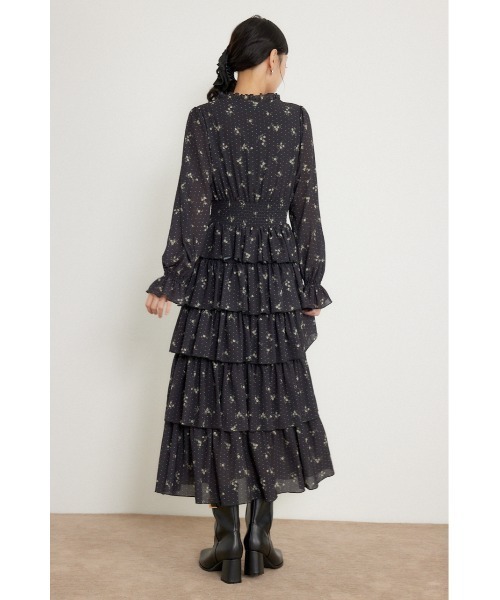 rienda(リエンダ)の「ドットフラワーウエストシャーリングワンピース 秋服(ワンピース・レディース・ホワイト/レッド系その他/ブラック系その他・SMALL/MEDIUM)」の18枚目の写真