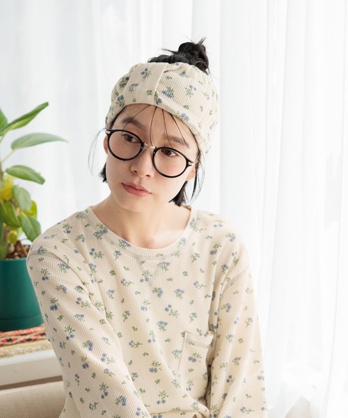studio CLIP（スタディオクリップ）の「ワッフルヘアバンド（その他雑貨・レディース・アイボリー/ブラウン・FREE）」の6枚目の写真
