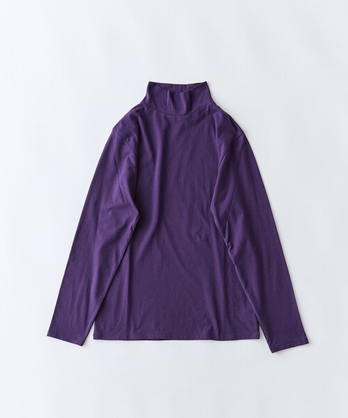 conges payes ADIEU TRISTESSE(コンジェ ペイエ アデュートリステス)の「ハイネックカットソーブラウス(Tシャツ/カットソー・レディース・パープル/ホワイト系その他/ピンク/ラベンダー・FREE)」の3枚目の写真