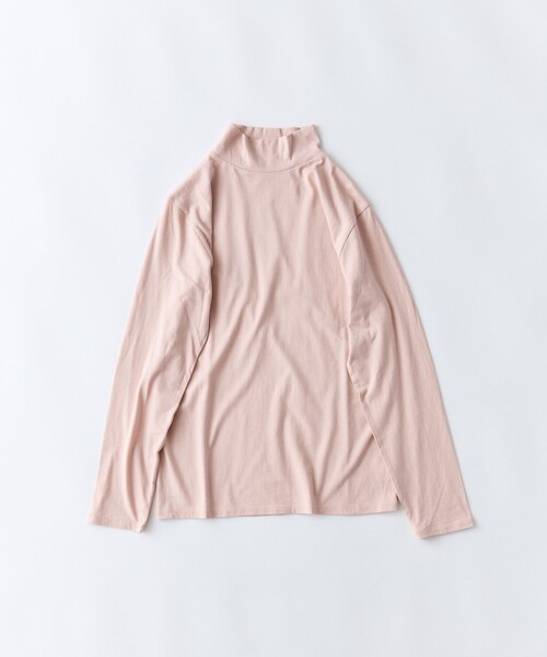 conges payes ADIEU TRISTESSE(コンジェ ペイエ アデュートリステス)の「ハイネックカットソーブラウス(Tシャツ/カットソー・レディース・パープル/ホワイト系その他/ピンク/ラベンダー・FREE)」の1枚目の写真