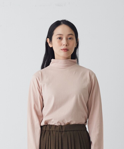 conges payes ADIEU TRISTESSE(コンジェ ペイエ アデュートリステス)の「ハイネックカットソーブラウス(Tシャツ/カットソー・レディース・パープル/ホワイト系その他/ピンク/ラベンダー・FREE)」の5枚目の写真