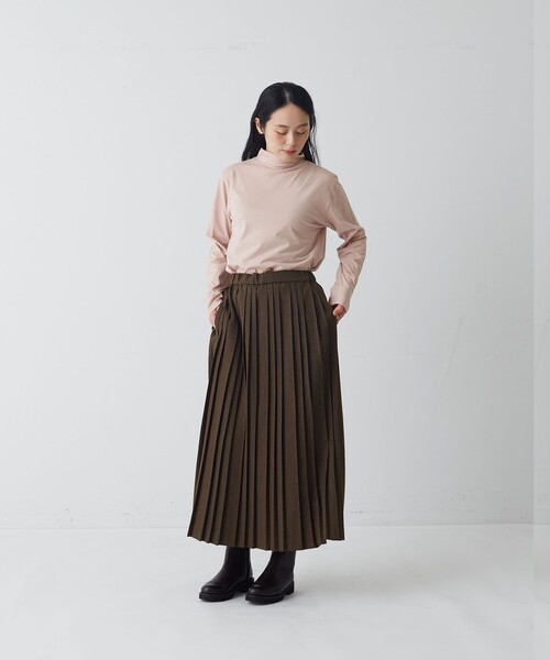 conges payes ADIEU TRISTESSE(コンジェ ペイエ アデュートリステス)の「ハイネックカットソーブラウス(Tシャツ/カットソー・レディース・パープル/ホワイト系その他/ピンク/ラベンダー・FREE)」の6枚目の写真