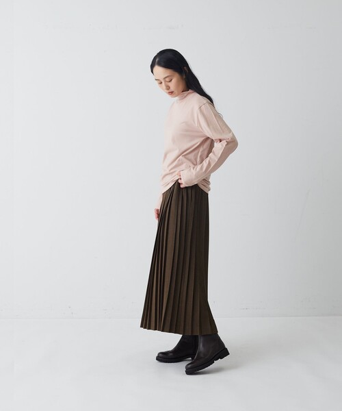 conges payes ADIEU TRISTESSE(コンジェ ペイエ アデュートリステス)の「ハイネックカットソーブラウス(Tシャツ/カットソー・レディース・パープル/ホワイト系その他/ピンク/ラベンダー・FREE)」の8枚目の写真