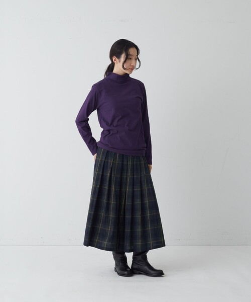 conges payes ADIEU TRISTESSE(コンジェ ペイエ アデュートリステス)の「ハイネックカットソーブラウス(Tシャツ/カットソー・レディース・パープル/ホワイト系その他/ピンク/ラベンダー・FREE)」の15枚目の写真