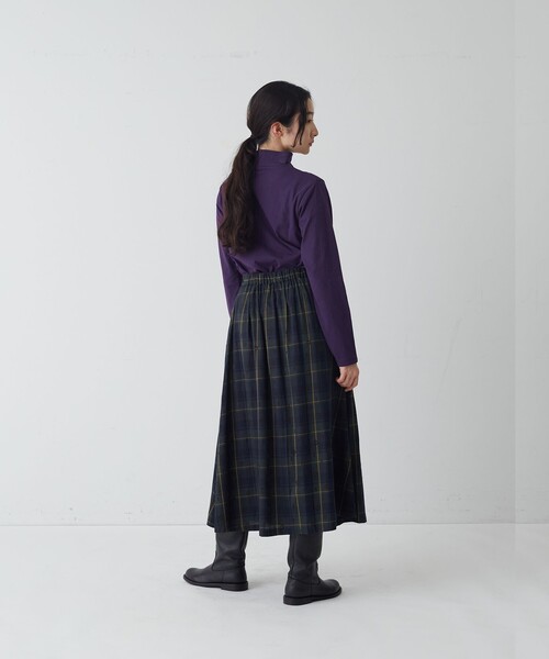 conges payes ADIEU TRISTESSE(コンジェ ペイエ アデュートリステス)の「ハイネックカットソーブラウス(Tシャツ/カットソー・レディース・パープル/ホワイト系その他/ピンク/ラベンダー・FREE)」の16枚目の写真