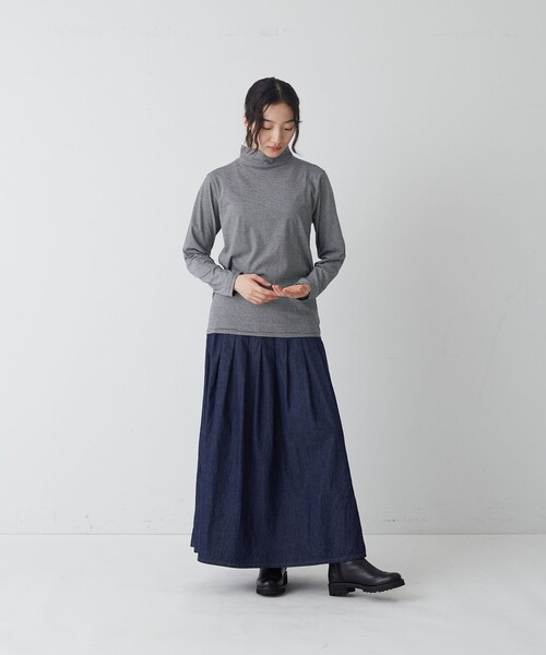 conges payes ADIEU TRISTESSE(コンジェ ペイエ アデュートリステス)の「ハイネックカットソーブラウス(Tシャツ/カットソー・レディース・パープル/ホワイト系その他/ピンク/ラベンダー・FREE)」の18枚目の写真