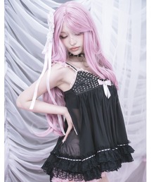 Lace & studs babydoll