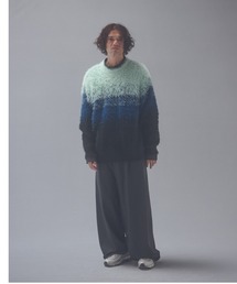 ADAMPATEK/woolblend still tuck wide pt/ワイドパンツ