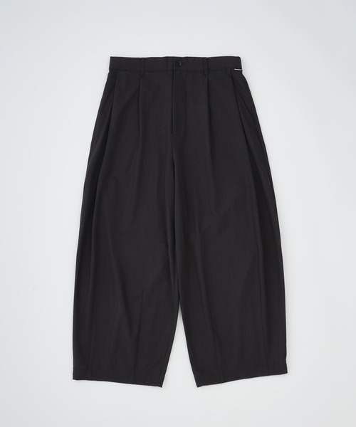 ADAM PATEK(アダムパテック)の「ADAMPATEK/woolblend still tuck wide pt/ワイドパンツ(スラックス・メンズ・グレー/ブラック・1/2)」の14枚目の写真