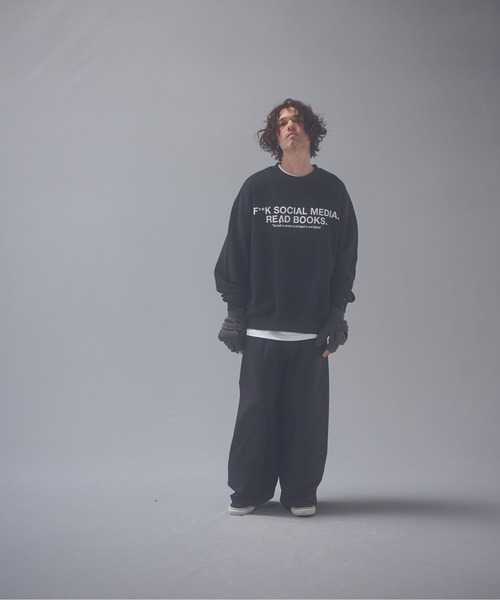 ADAM PATEK(アダムパテック)の「ADAMPATEK/woolblend still tuck wide pt/ワイドパンツ(スラックス・メンズ・グレー/ブラック・1/2)」の11枚目の写真