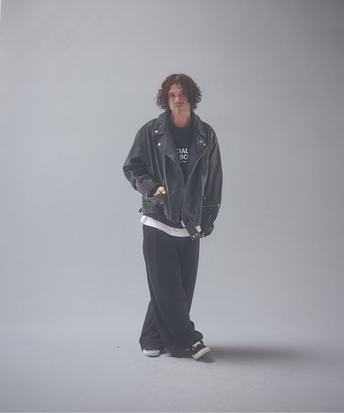 ADAM PATEK(アダムパテック)の「ADAMPATEK/woolblend still tuck wide pt/ワイドパンツ(スラックス・メンズ・グレー/ブラック・1/2)」の13枚目の写真