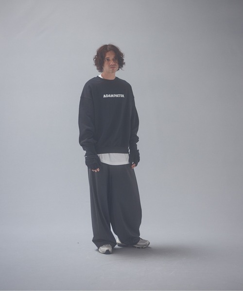 ADAM PATEK(アダムパテック)の「ADAMPATEK/woolblend still tuck wide pt/ワイドパンツ(スラックス・メンズ・グレー/ブラック・1/2)」の18枚目の写真
