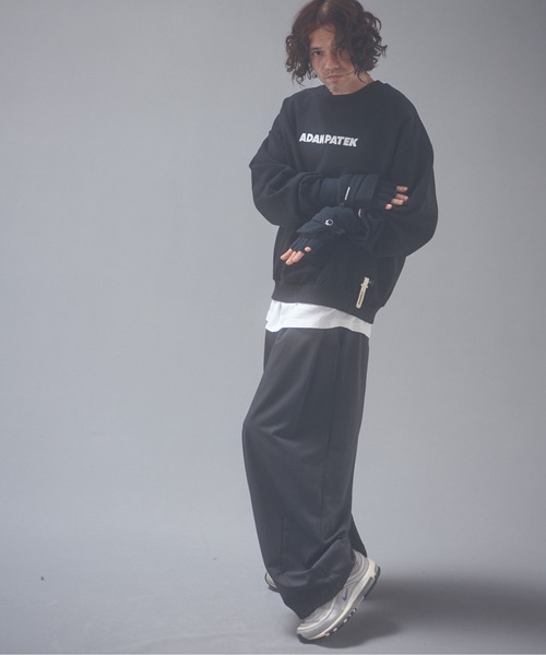 ADAM PATEK(アダムパテック)の「ADAMPATEK/woolblend still tuck wide pt/ワイドパンツ(スラックス・メンズ・グレー/ブラック・1/2)」の17枚目の写真