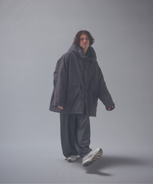 ADAM PATEK(アダムパテック)の「ADAMPATEK/woolblend still tuck wide pt/ワイドパンツ(スラックス・メンズ・グレー/ブラック・1/2)」の22枚目の写真