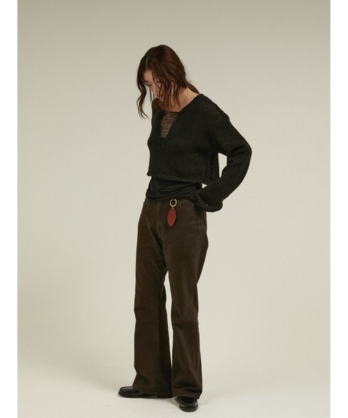 LA PEAU DE GEM(ラポドゥジェム)の「ブークレニットプルオーバー / 【 LA PEAU DE GEM 】 boucle knit pullover(ニット/セーター・レディース・ブラック/グレイッシュベージュ・FREE)」の15枚目の写真