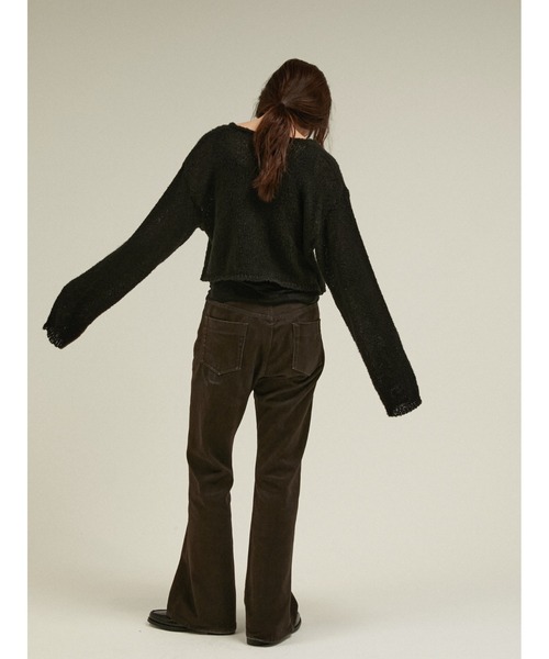 LA PEAU DE GEM(ラポドゥジェム)の「ブークレニットプルオーバー / 【 LA PEAU DE GEM 】 boucle knit pullover(ニット/セーター・レディース・ブラック/グレイッシュベージュ・FREE)」の16枚目の写真