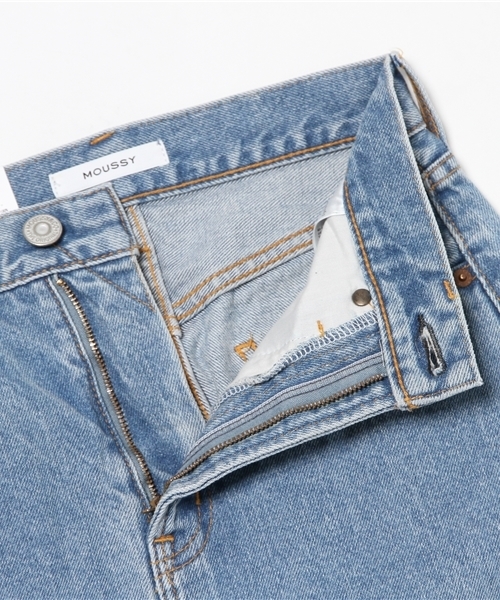 MOUSSY(マウジー)の「DENIM FIT MINI SK(デニムスカート・レディース・ワンウォッシュ/ブルー/ライトブルー/ホワイト・1/0/2)」の12枚目の写真