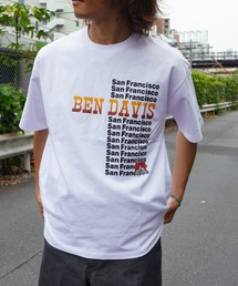 【WEB限定】BEN DAVIS PRINT TEE/ベンデイビス リサイクルコットン混 グラフィックTシャツ ユニセックス