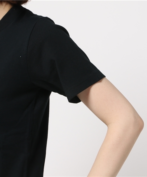 X-girl（エックスガール）の「FACE S/S TEE /Tシャツ/TEE/宇宙柄/フェイス/グラフィック/夏/半袖/ロゴ（Tシャツ/カットソー・レディース・ホワイト/ブラック/イエロー・1/2）」の8枚目の写真