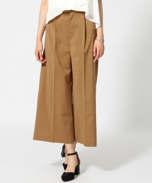 GLOBAL WORK（グローバルワーク）の「【接触冷感】ＴＲワイドパンツ/722398（その他パンツ・レディース・グレー/ブラウン/ブラック/ネイビー・SMALL/MEDIUM/LARGE）」の3枚目の写真