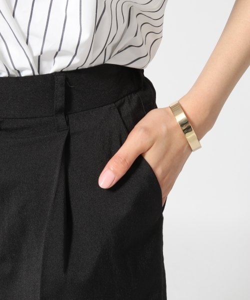 GLOBAL WORK（グローバルワーク）の「【接触冷感】ＴＲワイドパンツ/722398（その他パンツ・レディース・グレー/ブラウン/ブラック/ネイビー・SMALL/MEDIUM/LARGE）」の6枚目の写真