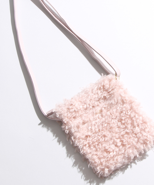 WEGO（ウィゴー）の「WEGO/クルクルファーミニショルダーバッグ（ショルダーバッグ・レディース・ベージュ/ピンク/オフホワイト/グレー/サックスブルー/ピンク系その他/ブラック/ブラウン系その他・FREE）」の7枚目の写真