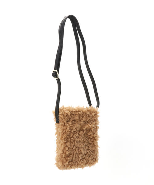 WEGO（ウィゴー）の「WEGO/クルクルファーミニショルダーバッグ（ショルダーバッグ・レディース・ベージュ/ピンク/オフホワイト/グレー/サックスブルー/ピンク系その他/ブラック/ブラウン系その他・FREE）」の10枚目の写真