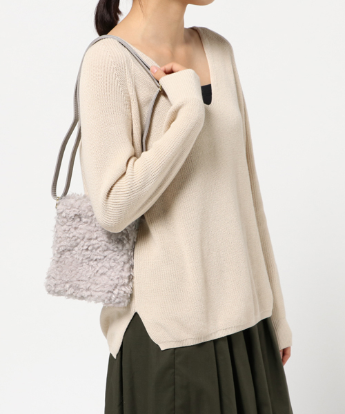 WEGO（ウィゴー）の「WEGO/クルクルファーミニショルダーバッグ（ショルダーバッグ・レディース・ベージュ/ピンク/オフホワイト/グレー/サックスブルー/ピンク系その他/ブラック/ブラウン系その他・FREE）」の19枚目の写真