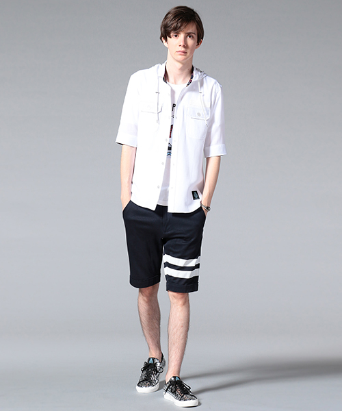 GUILD PRIME(ギルドプライム)の「【GUILD PRIME】MENS ミリタリーシャツパーカー(パーカー・メンズ・ホワイト/カーキ・2/1/3)」の9枚目の写真