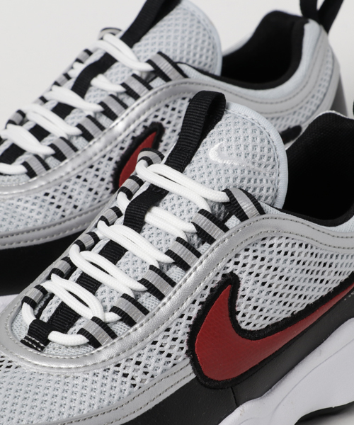 NIKE（ナイキ）の「NIKE ナイキ　W ZOOM SPIRIDON　ｽﾞｰﾑ ｽﾋﾟﾘﾄﾞﾝ 905221　002PPLTNM/DRED（スニーカー・レディース・シルバー系その他・26.5cm/27.5cm/28.0cm/25.5cm/24.5cm/23.5cm/27.0cm/29.0cm/26.0cm/25.0cm/24.0cm/23.0cm/28.5cm/22.5cm）」の7枚目の写真