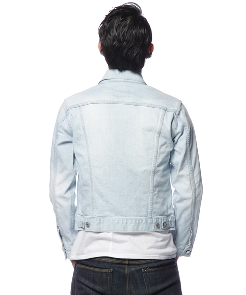 BEAUTY&YOUTH UNITED ARROWS（ビューティーアンドユースユナイテッドアローズ）の「BY セルビッチ ストレッチ デニム G-ジャケット ◆（デニムジャケット・メンズ・ライトブルー・SMALL/MEDIUM/LARGE）」の3枚目の写真