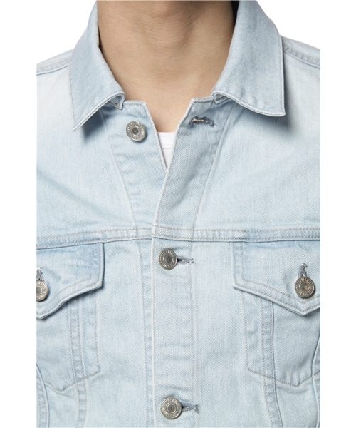 BEAUTY&YOUTH UNITED ARROWS（ビューティーアンドユースユナイテッドアローズ）の「BY セルビッチ ストレッチ デニム G-ジャケット ◆（デニムジャケット・メンズ・ライトブルー・SMALL/MEDIUM/LARGE）」の5枚目の写真