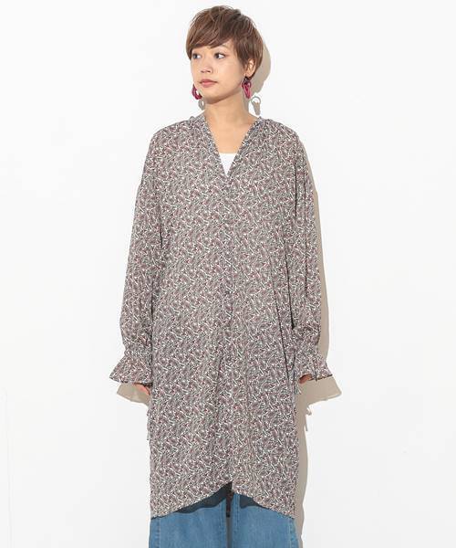 CIAOPANIC（チャオパニック）の「ペイズリーガウン（シャツ/ブラウス・レディース・ホワイト/ブラウン/ネイビー/ダークブラウン・FREE）」の6枚目の写真