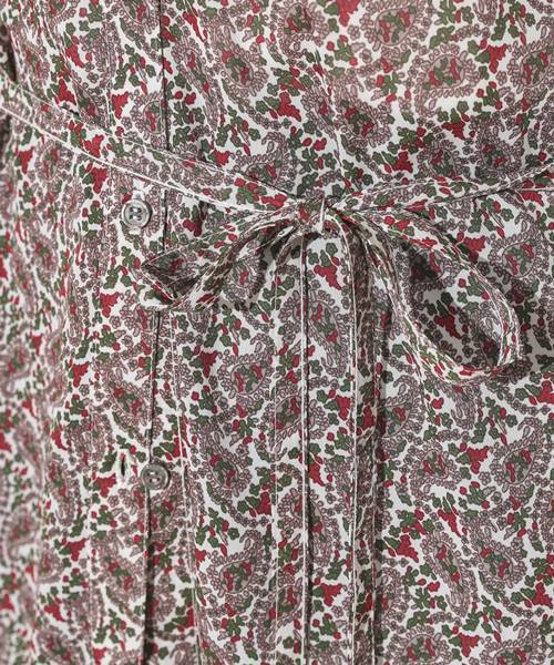 CIAOPANIC（チャオパニック）の「ペイズリーガウン（シャツ/ブラウス・レディース・ホワイト/ブラウン/ネイビー/ダークブラウン・FREE）」の19枚目の写真