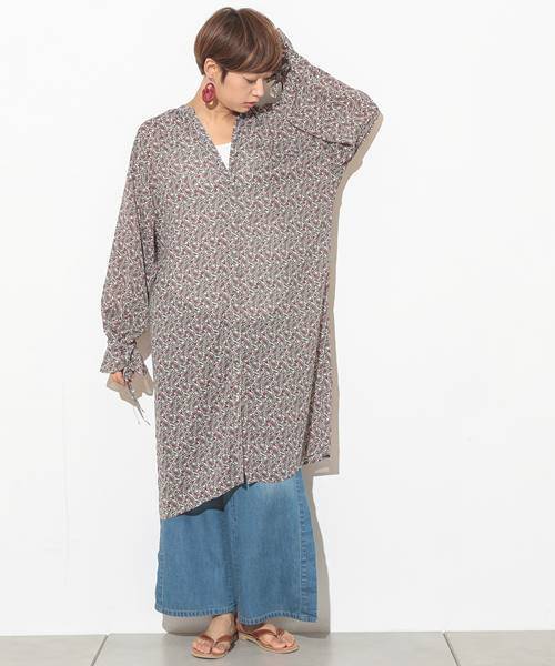 CIAOPANIC（チャオパニック）の「ペイズリーガウン（シャツ/ブラウス・レディース・ホワイト/ブラウン/ネイビー/ダークブラウン・FREE）」の21枚目の写真