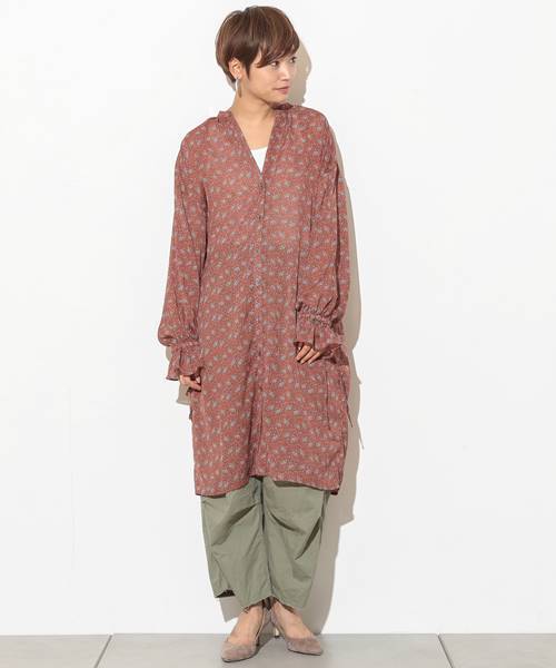 CIAOPANIC（チャオパニック）の「ペイズリーガウン（シャツ/ブラウス・レディース・ホワイト/ブラウン/ネイビー/ダークブラウン・FREE）」の14枚目の写真