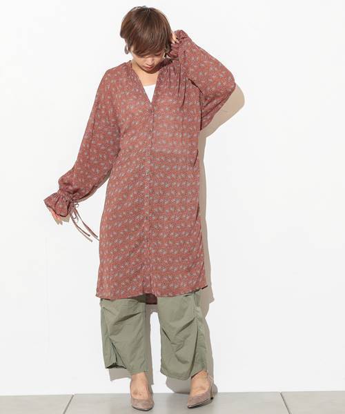 CIAOPANIC（チャオパニック）の「ペイズリーガウン（シャツ/ブラウス・レディース・ホワイト/ブラウン/ネイビー/ダークブラウン・FREE）」の15枚目の写真