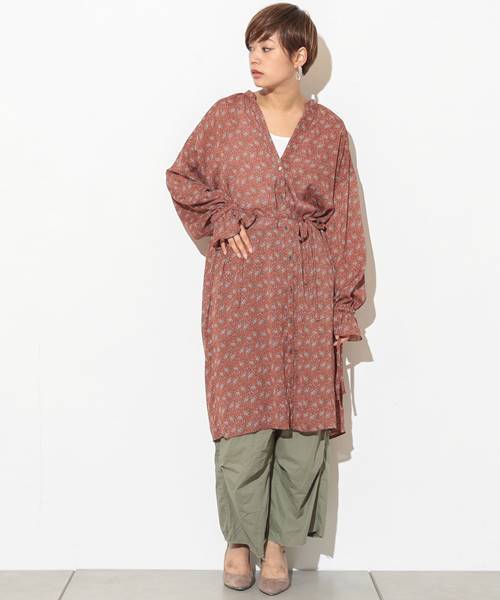 CIAOPANIC（チャオパニック）の「ペイズリーガウン（シャツ/ブラウス・レディース・ホワイト/ブラウン/ネイビー/ダークブラウン・FREE）」の16枚目の写真