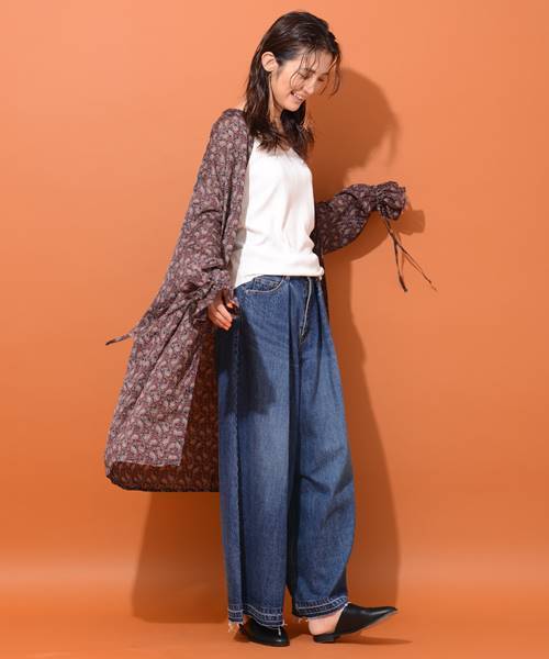 CIAOPANIC（チャオパニック）の「ペイズリーガウン（シャツ/ブラウス・レディース・ホワイト/ブラウン/ネイビー/ダークブラウン・FREE）」の9枚目の写真