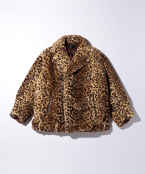 G.V.G.V.（ジーヴィージーヴィー）の「＜G.V.G.V.＞ FUR LACEUP MA-1/ライダースジャケット □□ ◆（ブルゾン・メンズ・ホワイト/ブラック/ブラウン・36/38）」の3枚目の写真