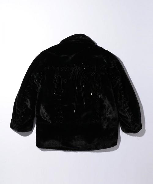 G.V.G.V.（ジーヴィージーヴィー）の「＜G.V.G.V.＞ FUR LACEUP MA-1/ライダースジャケット □□ ◆（ブルゾン・メンズ・ホワイト/ブラック/ブラウン・36/38）」の13枚目の写真