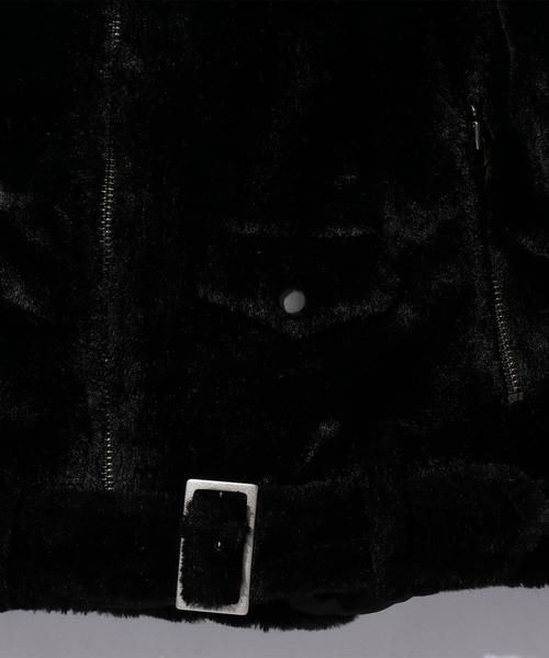 G.V.G.V.（ジーヴィージーヴィー）の「＜G.V.G.V.＞ FUR LACEUP MA-1/ライダースジャケット □□ ◆（ブルゾン・メンズ・ホワイト/ブラック/ブラウン・36/38）」の8枚目の写真