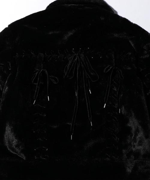 G.V.G.V.（ジーヴィージーヴィー）の「＜G.V.G.V.＞ FUR LACEUP MA-1/ライダースジャケット □□ ◆（ブルゾン・メンズ・ホワイト/ブラック/ブラウン・36/38）」の9枚目の写真