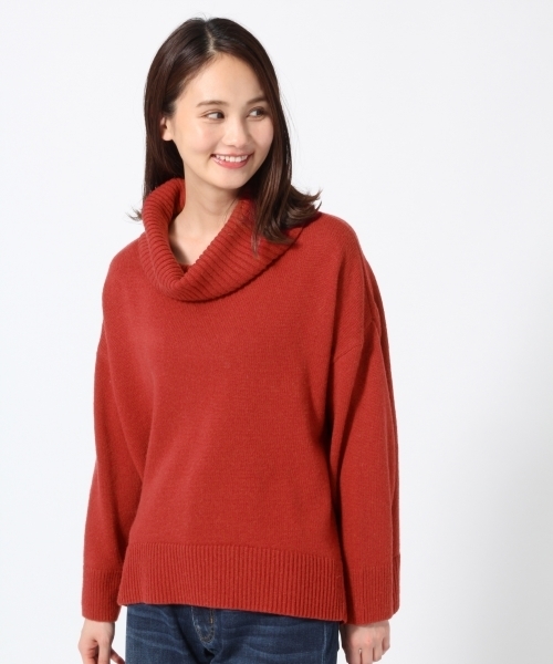 GLOBAL WORK(グローバルワーク)の「5ゲージタートルドルマンBIGプルオーバー/776968(ニット/セーター・レディース・ライトグリーン/イエロー/グレー/ピンク系その他/ホワイト/ブラック・LARGE/MEDIUM/SMALL)」の6枚目の写真