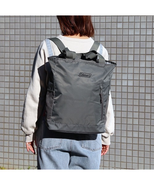 COLEMAN（コールマン）の「２ＷＡＹバックパックトート（トートバッグ・メンズ・桜/イエロー/グレー/ネイビー/ブラック/スカイブルー/チェック/ブルー系その他/オリーブ/ダークパープル/ブルーグレー/サンドベージュ/ブラウン系カモフラージュ/ダークグリーン/ライトブラック/ホワイト/ブルー・ONE SIZE）」の19枚目の写真