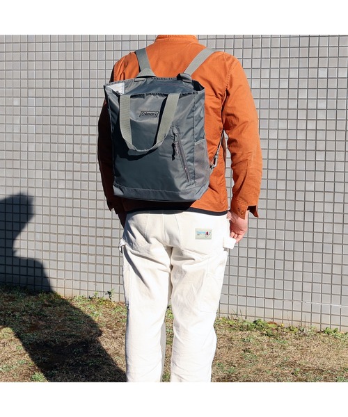 COLEMAN（コールマン）の「２ＷＡＹバックパックトート（トートバッグ・メンズ・桜/イエロー/グレー/ネイビー/ブラック/スカイブルー/チェック/ブルー系その他/オリーブ/ダークパープル/ブルーグレー/サンドベージュ/ブラウン系カモフラージュ/ダークグリーン/ライトブラック/ホワイト/ブルー・ONE SIZE）」の20枚目の写真