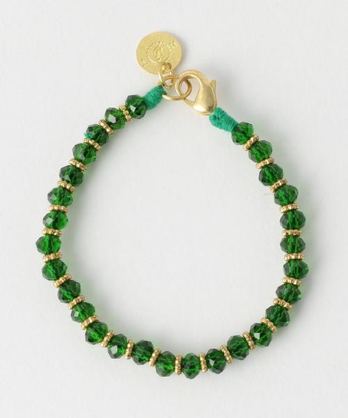 coen(コーエン)の「【CM着用アイテム・Market】HOUSE OF TUHINA(ハウスオブチュヒナ) グラスビーズブレス(ブレスレット・レディース・ブラック/ライトブルー/ケリー/レッド・FREE)」の3枚目の写真