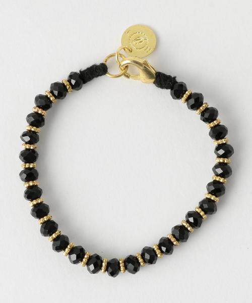 coen(コーエン)の「【CM着用アイテム・Market】HOUSE OF TUHINA(ハウスオブチュヒナ) グラスビーズブレス(ブレスレット・レディース・ブラック/ライトブルー/ケリー/レッド・FREE)」の2枚目の写真